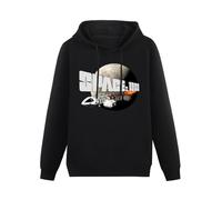 XIAOHEIYA Space 1999 Eagle Transporter Black Printing Graphic Mens Sweatshirts Unisex Hooded M