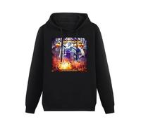 XIAOHEIYA Stryper God Damn Evil Black Printing Graphic Mens Sweatshirts Unisex Hooded L