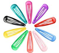 Xiaohui887 30 pinzas de pelo coloridas para niñas, pasadores de metal antideslizantes de 5 cm en 10 colores surtidos para niños, adolescentes, mujeres, accesorios para el cabello