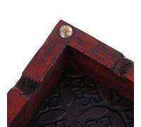 Xiaojikuaipao Cenicero de madera vintage, hecho a mano, con acabado clásico, ideal para decoración en casa, oficina, restaurante, bar, perfecto para entusiastas de los puros y coleccionistas