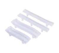 XIAOJUN Juego de 4 moldes de resina con mango de bandeja, molde de silicona epoxi para manijas de puerta de armario, tiradores de barra de cajón, manualidades Afrt Crafts