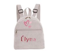XIAOMA Mochila infantil personalizada con nombre, mochila de guardería for niñas, niños pequeños, mochila escolar, mochila escolar pequeña bordada for guardería.(White)