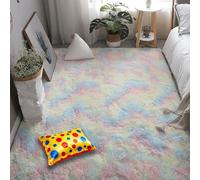 XIAOMEI Alfombra Salón 360 x 580 cm Diseño Tie Dye Alfombra Moderna y Mullida Dormitorio Talla de Adolescente Niño y Niña, Multicolor