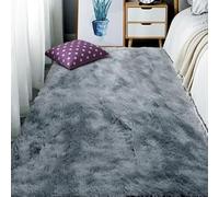 XIAOMEI Alfombras Salón 190 x 340 cm Peludas y Grandes Largo Fluffy Alfombra Pelo Personalizable para Sala de Estar Dormitorio, Alfombra Habitacion de Adolescente Niño y Niña, Gris Claro