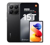 Xiaomi 15T Pro - Smartphone de 12+512GB, Lentes óptica Leica Summilux, Pantalla Eye Care de 6,83" 144 Hz, HyperCharge de 90W, Cargador no Incluido, Negro (Versión ES) + REDMI Pad 2 Pro