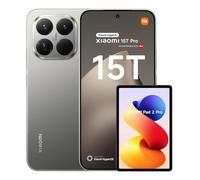 Xiaomi 15T Pro - Smartphone de 12+512GB, Lentes óptica Leica Summilux, Pantalla Eye Care de 6,83" 144 Hz, HyperCharge de 90W, Cargador no Incluido, Gris (Versión ES) + REDMI Pad 2 Pro