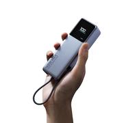 Xiaomi 165W Power Bank 10000mAh (Integrated Cable) GL, Power Bank con Capacidad de Auto-Recarga de hasta 90 W, Puertos duales con una Salida máxima simultánea de hasta 165W