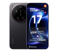 XIAOMI 17 Ultra Smartphone de 16+512GB Negro Teleobjetivo Leica de 200 MP | Teleobjetivo Leica 200MP 75-100 mm, Snapdragon 8 Elite Gen 5, HyperAI, Batería de 6000 mAh, 1 año de garantía adicional