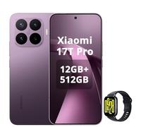 XIAOMI 17T Pro 12+512GB, Teleobjetivo 5X hasta 120X Zoom, 6.83" 144Hz 1.5K 3500nits, Batería 7000mAh, Dimensity 9500, Violeta, No Incluye Cargador，Included Watch