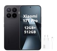 XIAOMI 17T Pro 12+512GB, Teleobjetivo 5X hasta 120X Zoom, 6.83" 144Hz 1.5K 3500nits, Batería 7000mAh, Dimensity 9500, Negro, No Incluye Cargador，Included 90W Charger