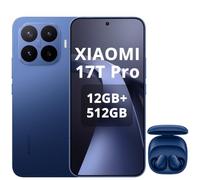 XIAOMI 17T Pro Smartphone 12GB+512GB - Teléfono móvil con Android, pantalla de 6,83 pulgadas, 144 Hz, batería de carbono de silicio de 7000 mAh, cámara Leica 5X, azul profundo, auriculares incluidos