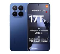 XIAOMI 17T Pro, Smartphone 12+1024GB, 6,83" 144 Hz pantalla con cuidado de la vista, 7000 mAh (típ.) batería de silicio-carbono, Leica 5x Teleobjetivo, 100W HyperCharge, Azul, Garantía extendida 1 año