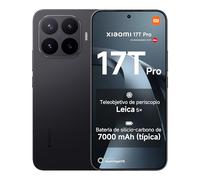 XIAOMI 17T Pro Smartphone de 12+1024GB Negro Teleobjetivo Leica 5X | pantalla de 6,83" 144 Hz, 7000 mAh (típ.) batería de silicio-carbono, 100W HyperCharge, 1 año de garantía adicional