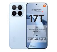 XIAOMI 17T Smartphone de 12+256GB Azul Teleobjetivo Leica 5X | Pantalla de 6,59" 120 Hz Eye-care, Batería de 6500 mAh (típ.) de Silicio-carbono, 1 año de garantía adicional