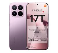 XIAOMI 17T Smartphone de 12+256GB Violeta Teleobjetivo Leica 5X | Pantalla de 6,59" 120 Hz Eye-care, Batería de 6500 mAh (típ.) de Silicio-carbono, 1 año de garantía adicional