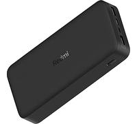 Xiaomi 20000mAh Redmi Power Bank 74Wh 18W 3.6A Carga rápida Dual USB salidas para dos dispositivos a la vez, entrada microUSB y USB-C, cargador de viaje portátil iPhone, iPad, Samsung, smartphone y