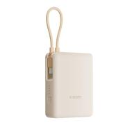 Xiaomi 33W Power Bank 10000mAh (Integrated Cable) Tan GL, Power Bank con Carga rápida de 33W, 3 Puertos de Salida, Dos baterías de 5000 mAh, Seguro para Llevar en el avión, Tan