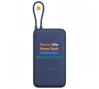 Xiaomi 33W Power Bank 20000mAh (Integrated Cable) Azul 20000mAh