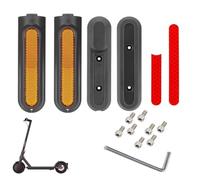 Xiaomi 4 Pro - Juego de fundas para ruedas de scooter eléctrico, reflectante, delantero y trasero, ABS + protector de PC con tornillos y destornillador, actualización de seguridad de visión nocturna