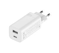 Xiaomi 65W con Cargador GAN (Tipo A + Tipo C) - Cargador de Carga rápida de 65W, GAN, Material semiconductor de Tercera generación, Compacto, Blanco (Versión ES + 3 años de garantía)