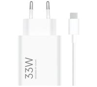 Xiaomi Adaptador de Corriente de Carga Rápida 33W USB-A Blanco + Cable USB-A a USB-C