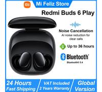 Xiaomi-auriculares inalámbricos Redmi Buds 6 Play, cascos con Bluetooth, reducción de ruido IA, BT5.4, Control táctil, 5 modos EQ, novedad Global Version-White