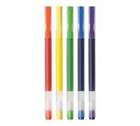 Xiaomi High-capacity Gel Pen (5-pack) - Bolígrafos Punta Fina de 0.5mm en 5 Colores
