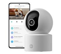 XIAOMI C302 Cámara Vigilancia WiFi Interior 2K 3MP 360°,Cámara Vigilancia Interior detección y Seguimiento Personas/Mascotas, Barrera Virtual, Visión Nocturna Starlight, Audio Bidireccional, Wi-Fi 6