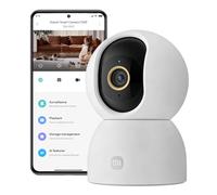 XIAOMI C500 Camara Vigilancia WiFi Interior, 3.5K 6MP Camara Vigilancia | 360° Detección y Seguimiento Personas/Mascotas, Colores Reales con Poca Luz, Audio Bidireccional, WiFi 6 2.4/5 GHz, Alexa