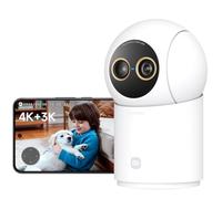 Xiaomi C701 Pro Cámara de Seguridad Interior de Doble Lente 4K+3K | Giro 360° e Inclinación 180° Zoom Automático WiFi 6 de Doble Banda Detección con IA Compatible con Alexa y Google Home