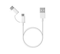 Mi 2-in-1 USB Cable (Micro USB to Type C) Blanco 30cm Standard