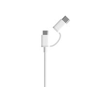 Xiaomi Cable USB a Micro USB con Adaptador USB-C 1m Blanco