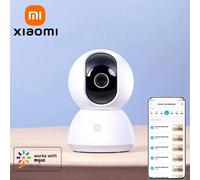XIAOMI Cámara Wifi Inteligente de Seguridad para el Hogar PTZ 2K,360 ° Vista panorámica, 3MP, reconocimiento facial AI, versión china con adaptador