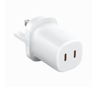 Xiaomi Cargador GAN 2 Puertos USB-C 45W, Adaptador | Cargador GaN 45W USB-C para iPhone/Samsung, cargador de viaje dual.