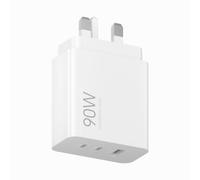 Xiaomi Cargador rápido 3 puertos USB-C 90W, adaptador | Cargador 3 puertos USB-C 90W para iPhone 15/16/17 y Samsung S26/S25/S24, imprescindible viaje.