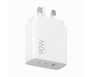 Xiaomi Cargador rápido 3 puertos USB-C 90W, adaptador | Cargador 3 puertos USB-C 90W para iPhone 15/16/17 y Samsung S26/S25/S24, imprescindible viaje.