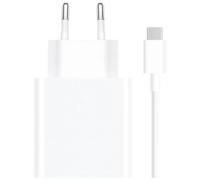 Xiaomi Adaptador de Corriente de Carga Rápida 33W USB-A Blanco + Cable USB-A a USB-C