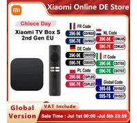 Xiaomi-Dispositivo de TV inteligente Mi TV Box S de 2ª generación, decodificador con Android, reproductor multimedia 4K, Ultra HD, Google TV, Dolby Vision, HDR10, versión Global TV BOX