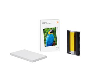 Xiaomi Instant Photo Paper 6" - Papel Fotográfico para Impresora Xiaomi Instant Photo 1S 40 Unidades, blanco (Versión ES + 3 años de garantía)