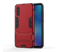 Xiaomi Mi 9 Funda, CHcase 2in1 Armadura Combinación A Prueba de Choques Heavy Duty Escudo Cáscara Dura PC + Suave TPU Silicona Rubber Case Cover con soporte para Xiaomi Mi 9 -Red