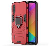 Xiaomi Mi CC9E Funda, CHcase 2in1 Armadura Combinación A Prueba de Choques Escudo Cáscara Dura PC + TPU con Soporte Magnetic Car Mount Case Cover para Xiaomi Mi CC9E -Red