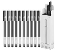 Xiaomi MI Jumbo - Bolígrafo de gel lnk (10 unidades por paquete, muy duradero, 0,5 mm), color negro