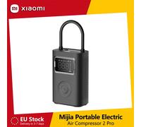 Xiaomi Mijia Compresor de Aire Portátil 2 Pro, Inflador de Neumáticos Digital, Bomba de Aire Eléctrica con Lámpara LED para Automóviles, Motocicletas y Bicicletas
