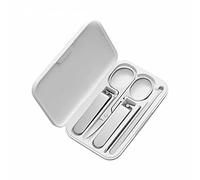 Xiaomi Mijia - Juego de cortaúñas de acero inoxidable, recortadora, limpiador de oídos, lima de uñas, cortaúñas para pedicura