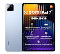 XIAOMI Pad 7 12GB + 256GB Snapdragon 7+ Gen 144Hz 11.2" Pantalla Quad Speakers Tablet 45W Turbo Charging 3 8850mAh Batería HyperOS Cargador Incluido (Azul)