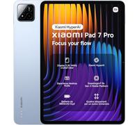 Xiaomi Pad 7 Pro Ai WiFi Versión Global (Sin Llamadas ni Texto) 11.2 pulgadas 3.2K 144Hz 8850mAh Bluetooth 5.4 Cuatro Altavoces Cámara 50 Mp Modelo 24091RPADG (Azul, 512GB + 12GB)