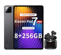 Xiaomi Pad 7 Pro Tablet de 11,2 pulgadas, 8 + 256 GB, pantalla de 3,2 K 144 Hz, Snapdragon 8s Gen 3, batería de 8850 mAh, HyperAI, altavoz cuádruple, experiencia sin costuras, color gris, auriculares