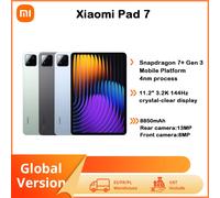 XIAOMI Pad 7 Tablet, 12GB RAM 256GB ROM, Pantalla 11.2" FHD+ 144Hz, Snapdragon® 7+ Gen 3, Batería 8850mAh, WiFi, Versión Global (Gris Espacial)