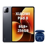 XIAOMI Pad 8 8GB/256GB, WiFi 7, 11.2" 3.2K Tablet, Sonido Dolby Atmos, Procesador Snapdragon 870, Batería 9200 mAh(Cargador no Incluido), Gris, Included Blue Smart Earphone