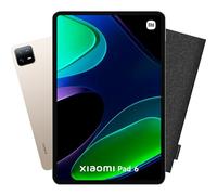 Xiaomi PAD6 6 128GB + Funda de Fieltro, Cargador Incluido 33W, Pantalla de 11", Carga rápida, batería 8840mAh, 18 Horas de autonomía, Oro